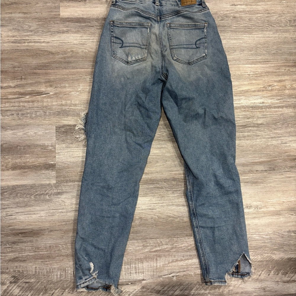Distressed Blue Ripped Jeans - Picture 2 of 2